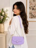 Women's Leather Plain Shoulder Bag