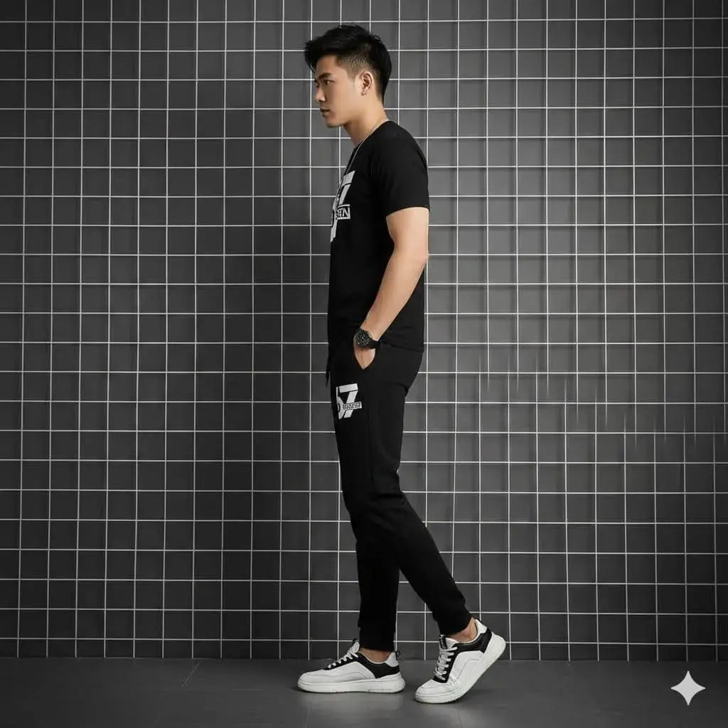 2 Pcs Men's Dri Fit Printed Track Suit