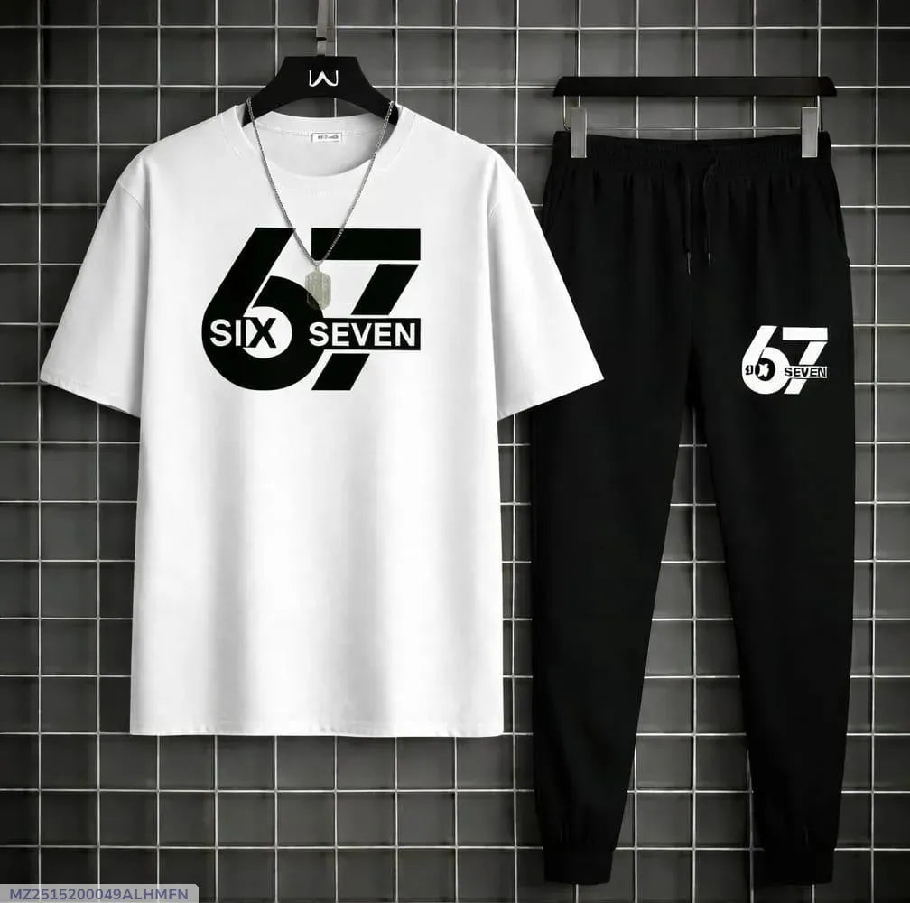2 Pcs Men's Dri Fit Printed Track Suit
