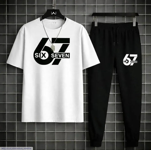 2 Pcs Men's Dri Fit Printed Track Suit