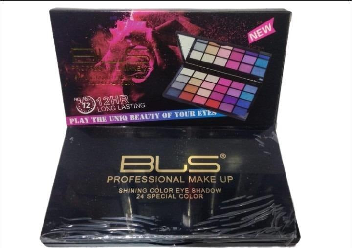 24 Shade Matte Eyeshadow Palette Black Compact