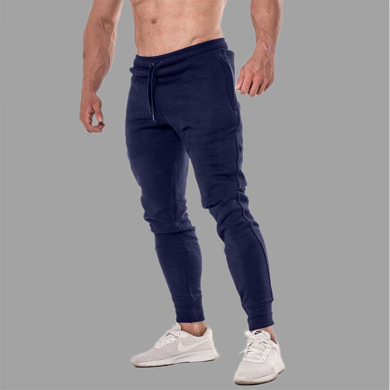 Men Slim Fit Grey Sports Pants for Running Training