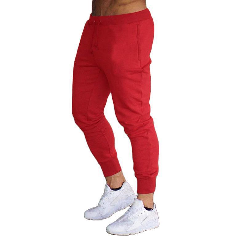 Men Slim Fit Grey Sports Pants for Running Training
